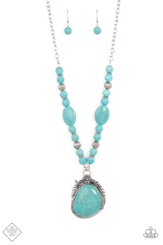 Southwest Paradise - Blue Paparazzi Fashion Fix Necklace