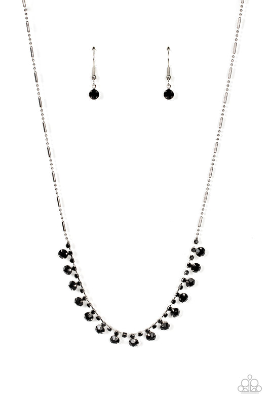 Cue the Mic Drop - Black Paparazzi Necklace