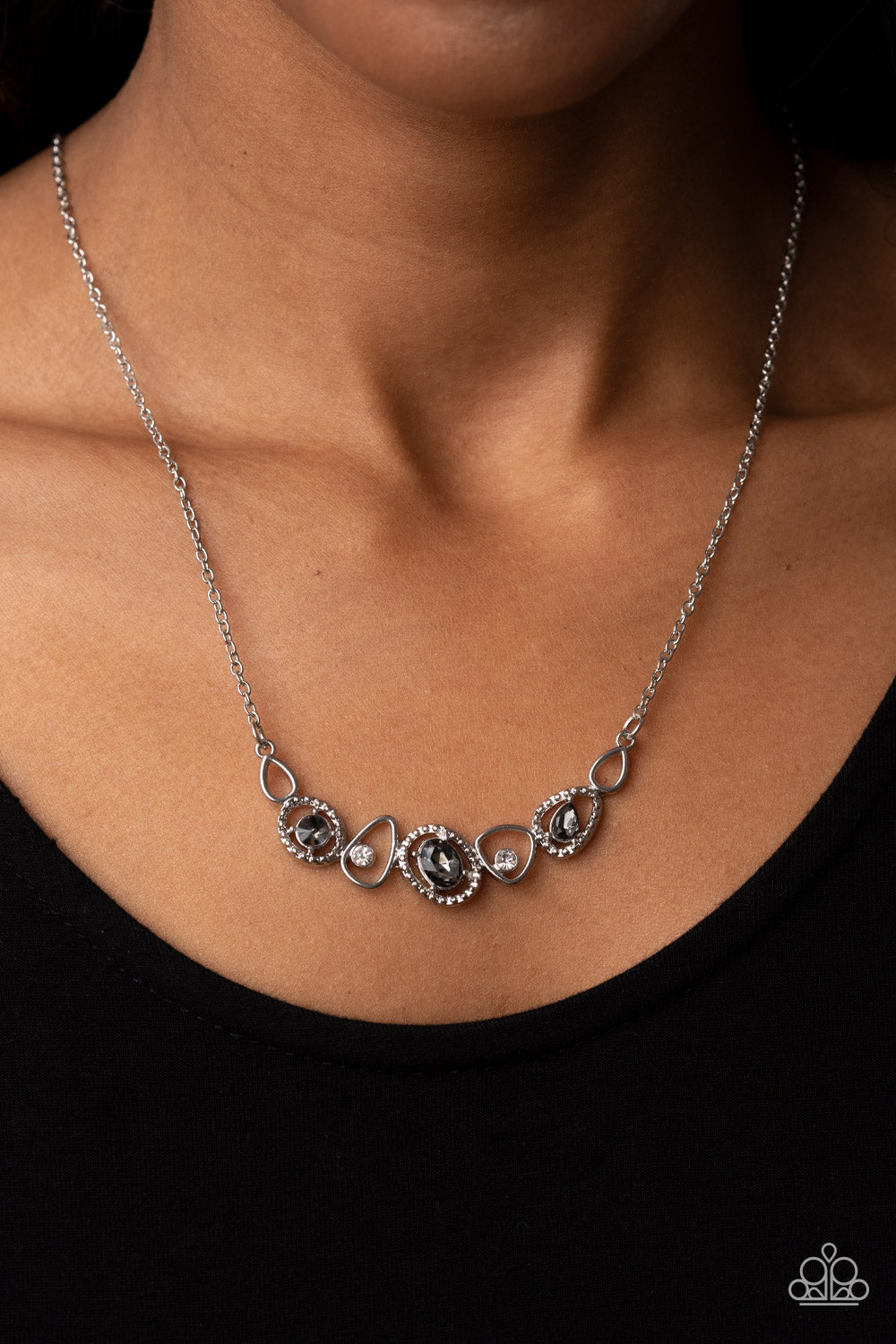 Celestial Cadence - Silver Paparazzi Necklace