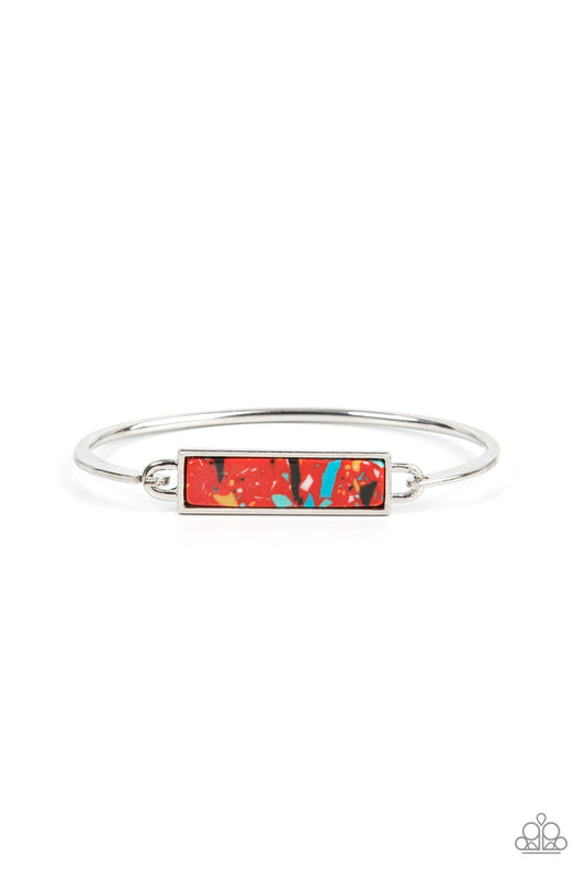 Terrazzo Tarot - Red Paparazzi Bracelet