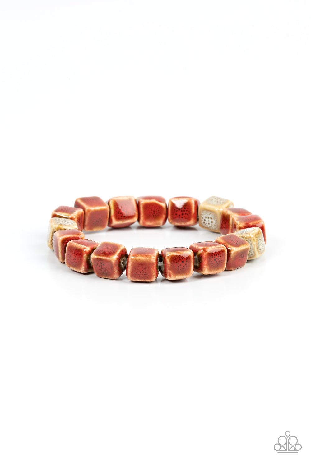 Glaze Craze - Red Paparazzi Bracelet