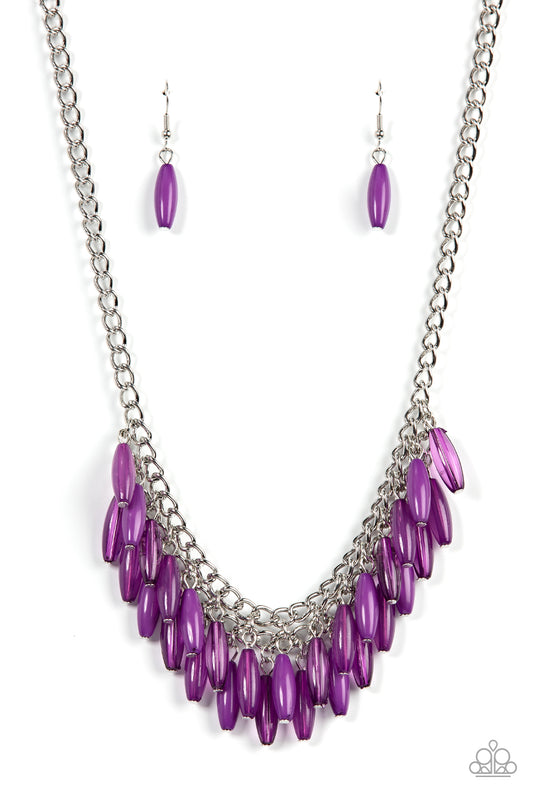 Beach House Hustle - Purple Paparazzi Necklace