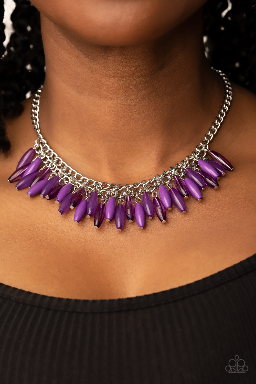 Beach House Hustle - Purple Paparazzi Necklace
