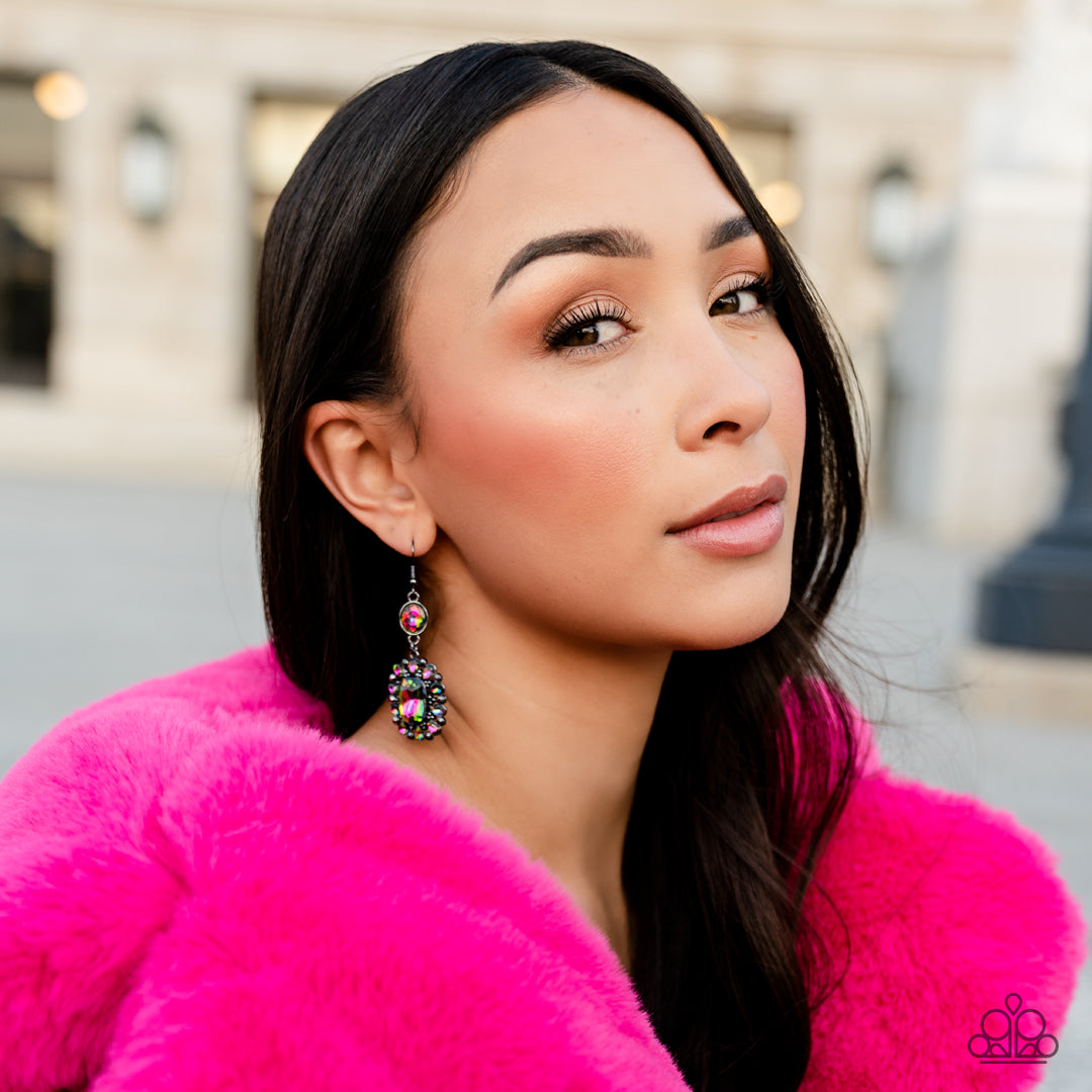 Capriciously Cosmopolitan - Multi Paparazzi Earrings