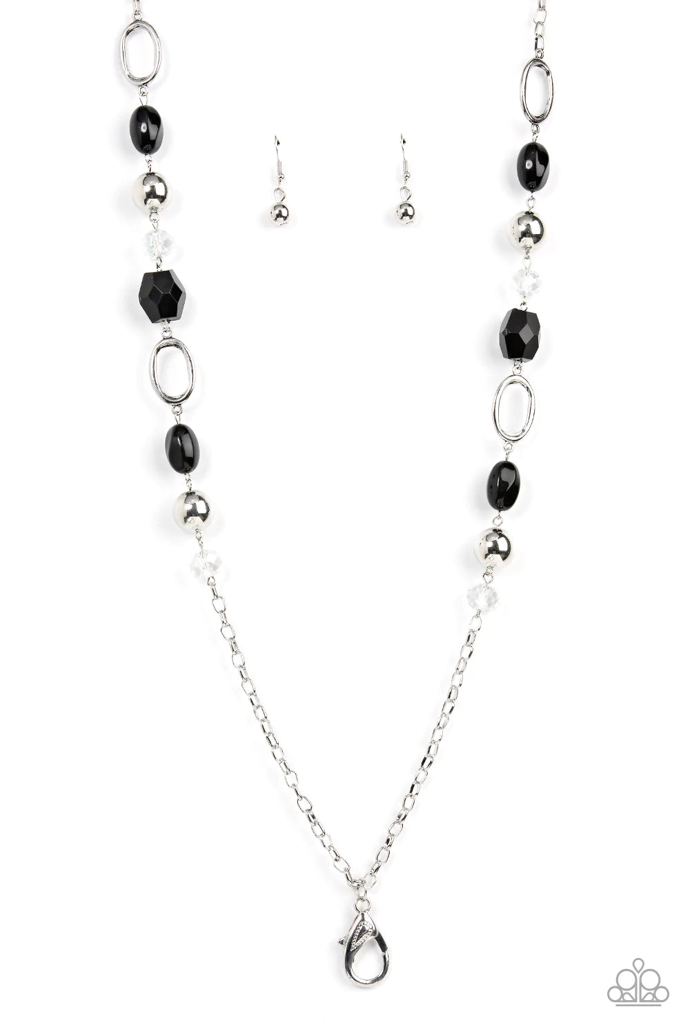 Vivid Variety Black Paparazzi Lanyard Necklace