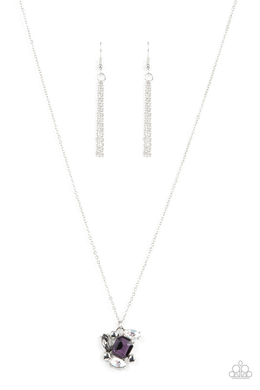 Prismatic Projection - Purple Paparazzi Necklace