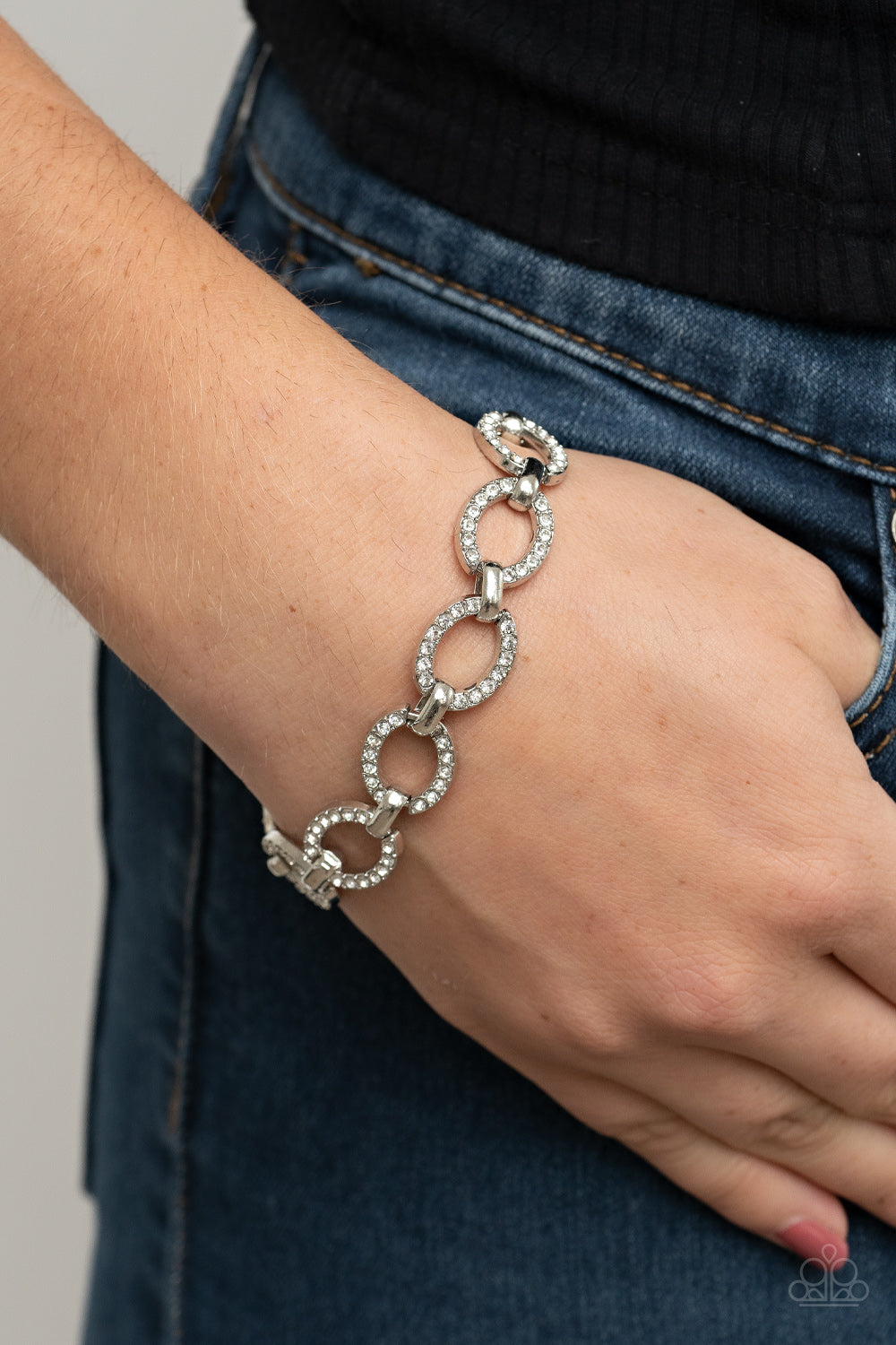 Date Night Debonair - White Paparazzi Bracelet