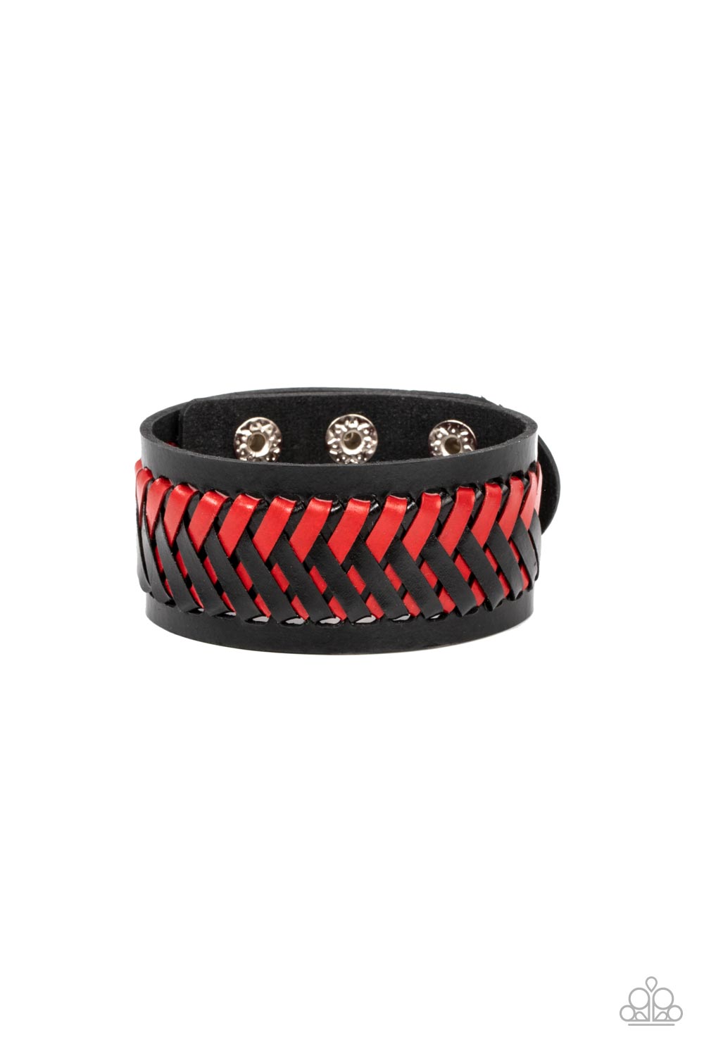 Punk Rocker Road - Red Paparazzi Bracelet