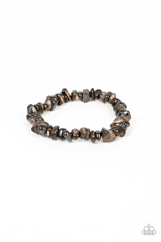 Grounded for Life - Black Paparazzi Urban Bracelet