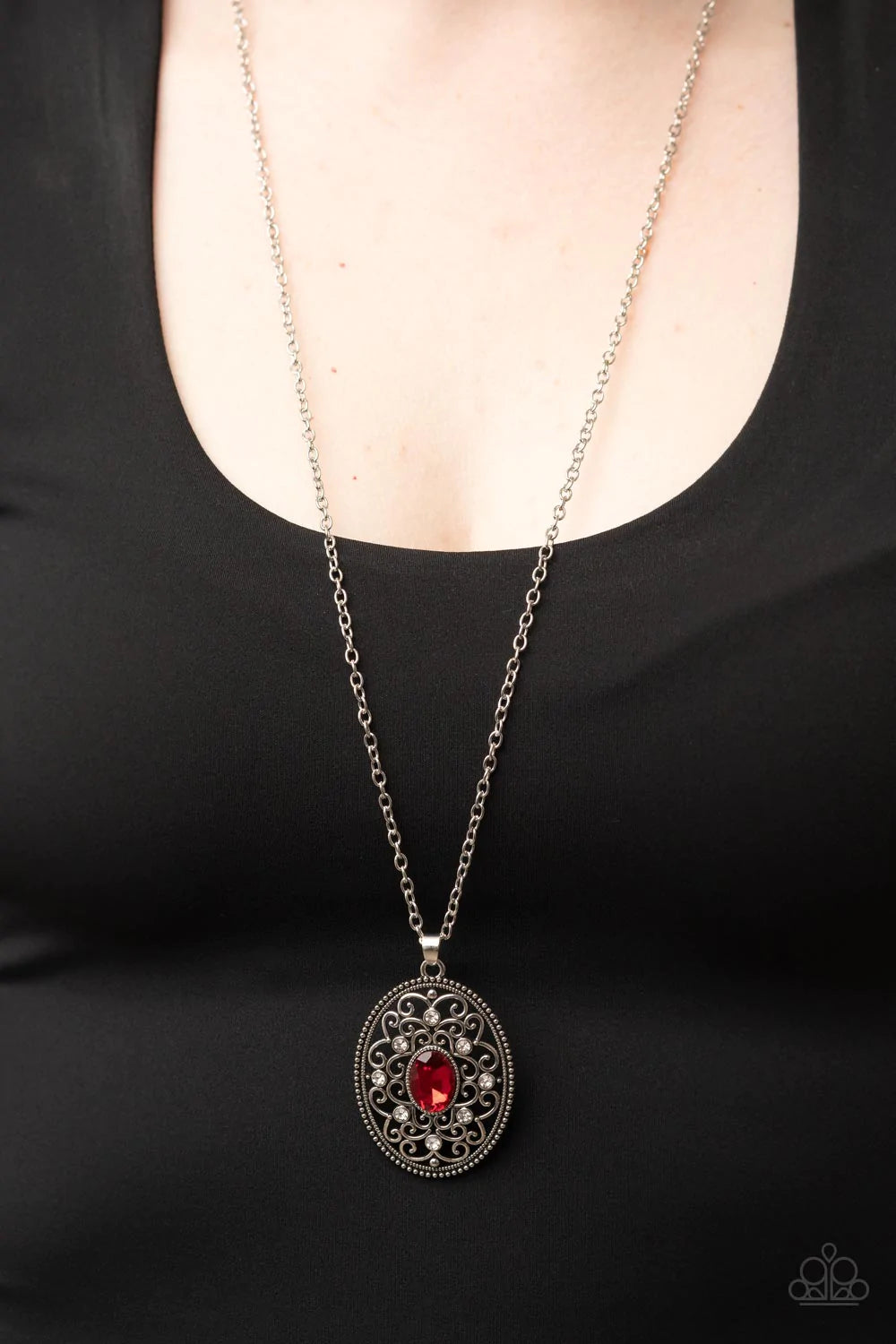 Sonata Swing Red Paparazzi Necklace