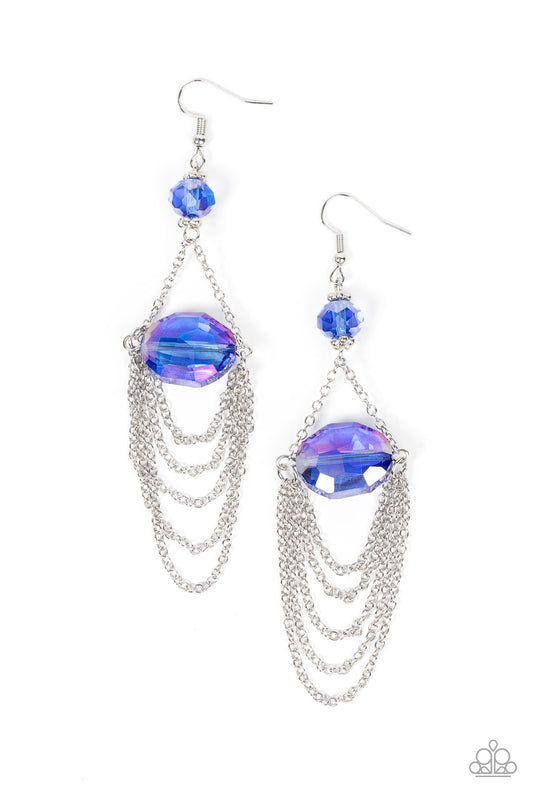 Ethereally Extravagant - Blue Paparazzi Earrings