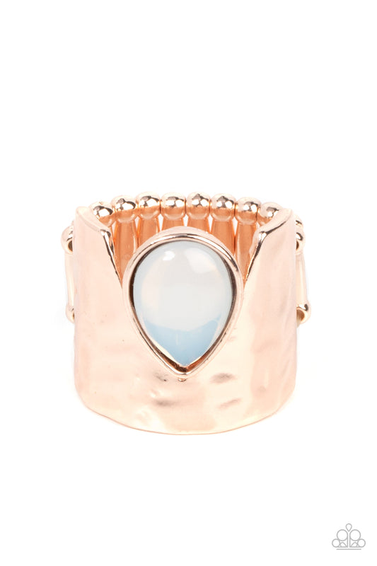 Optimistically Oracle - Rose Gold Paparazzi Ring