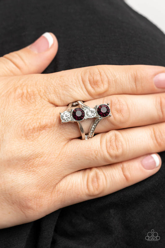 Duplicating Dazzle Purple Paparazzi Ring