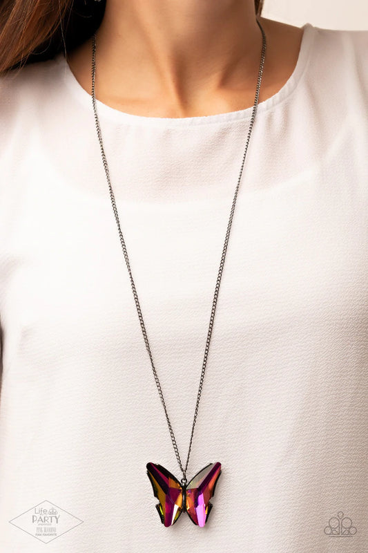 The Social Butterfly Effect - Multi Paparazzi Necklace