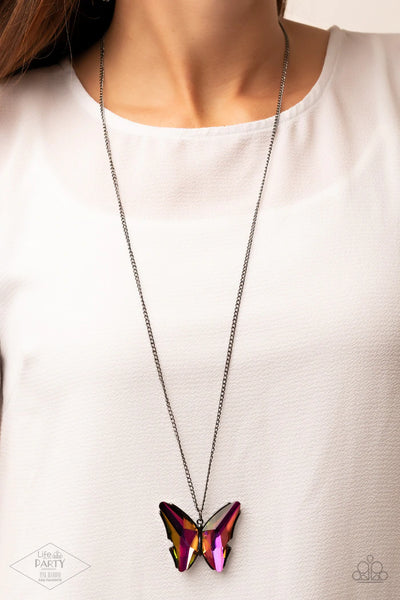 The Social Butterfly Effect - Multi Paparazzi Necklace