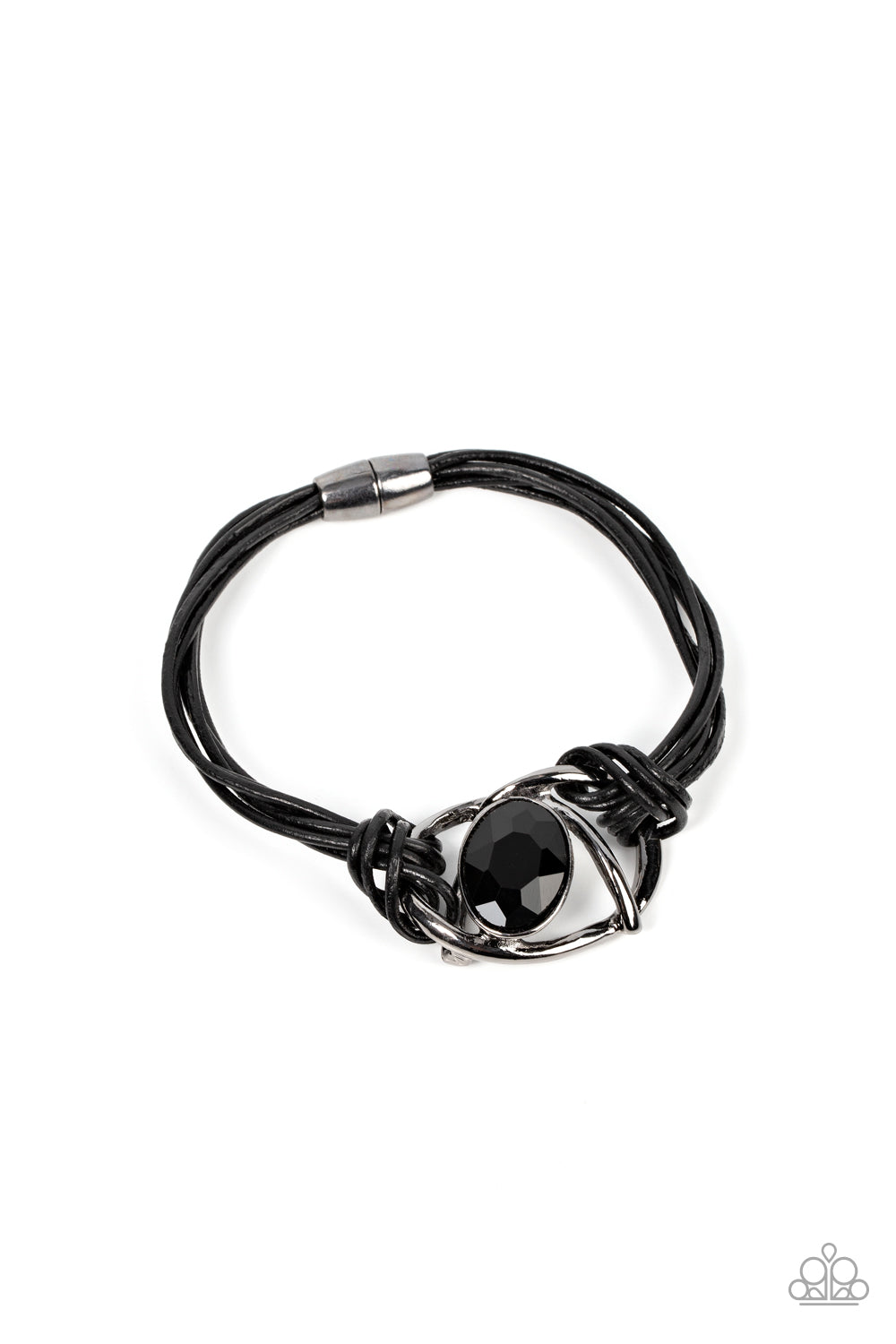 Keep Your Distance - Black Paparazzi Urban Bracelet