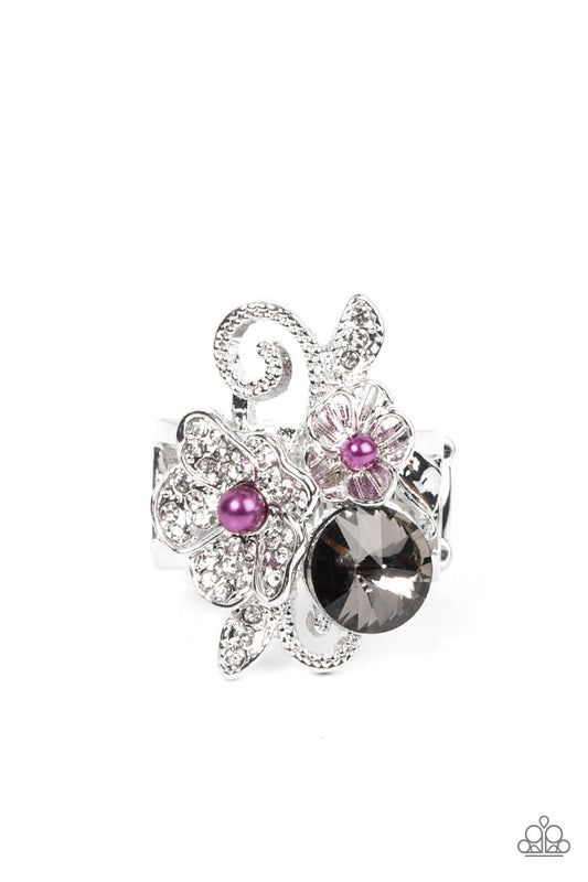 Bucketful of Bouquets - Purple Paparazzi Ring
