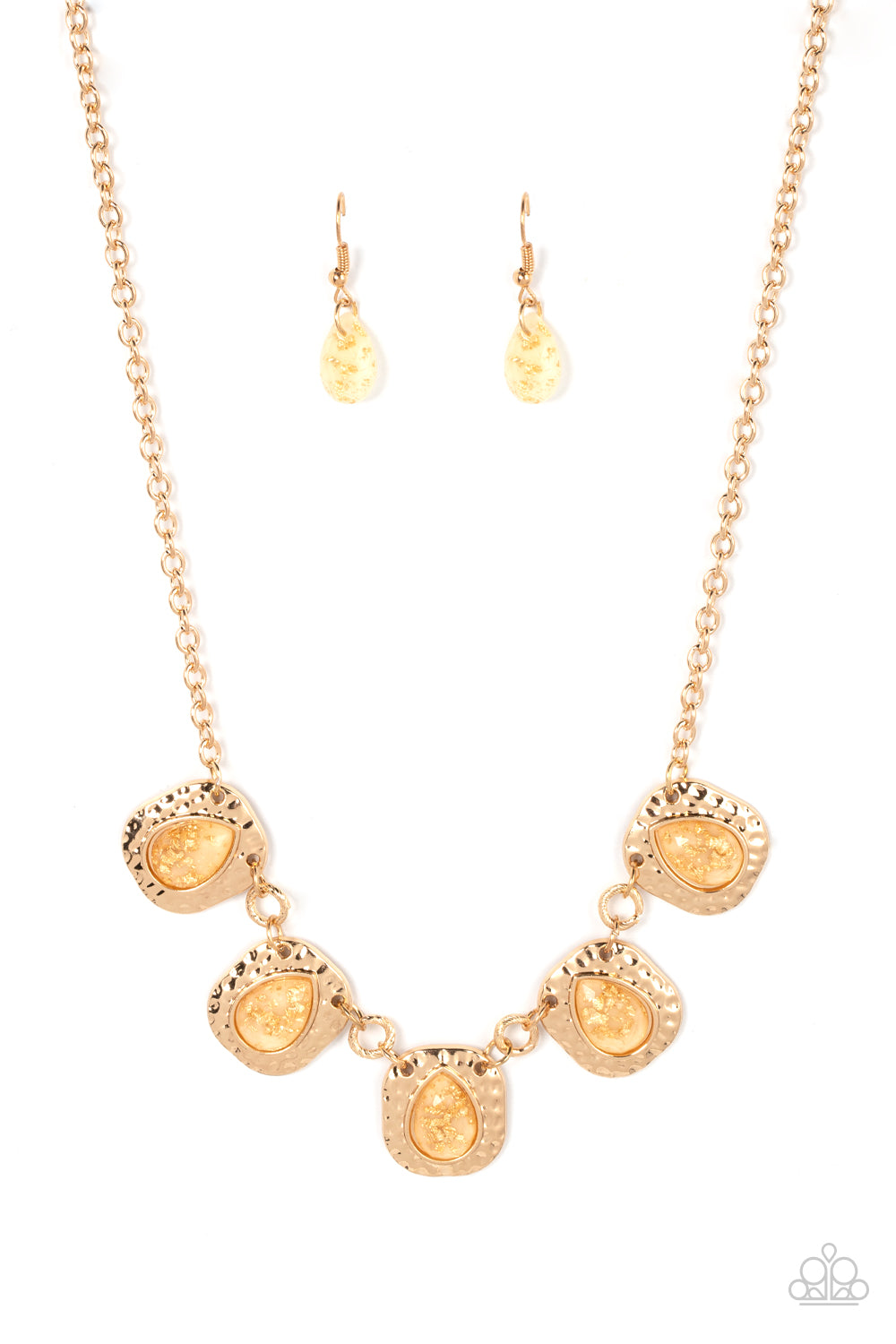 Mayan Masterpiece - Gold Paparazzi Neclace