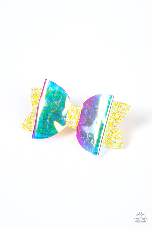 Futuristic Favorite - Yellow Paparazzi Hair Bow