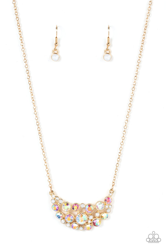 Effervescently Divine - Gold Paparazzi Necklace