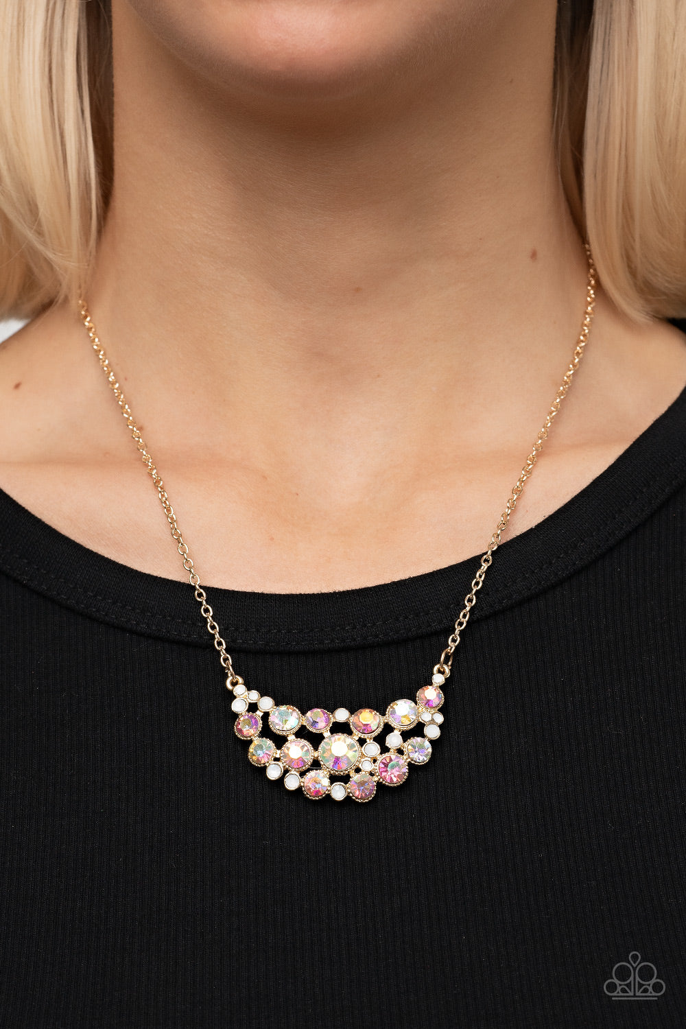 Effervescently Divine - Gold Paparazzi Necklace