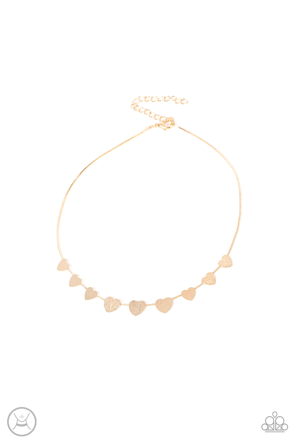Dainty Desire - Gold Paparazzi Choker Necklace