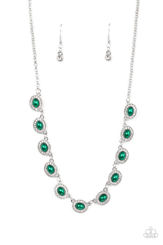 Modest Masterpiece - Green Paparazzi Necklace