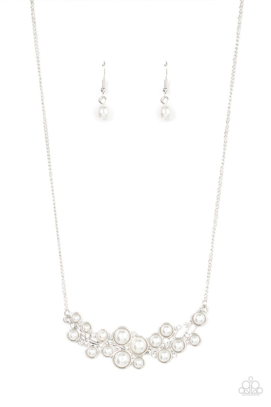 My Yacht or Yours? - White Paparazzi Necklace