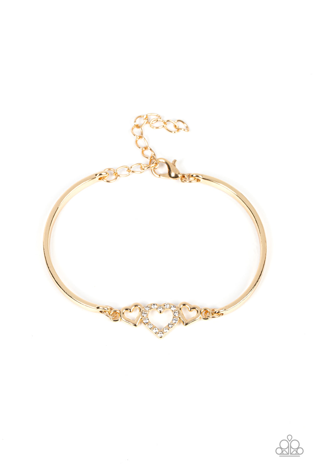 Cupids Confessions - Gold Paparazzi Bracelet