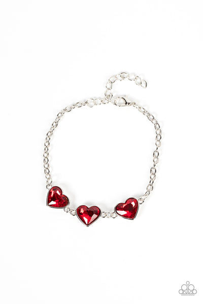 Little Heartbreaker - Red Paparazzi Bracelet