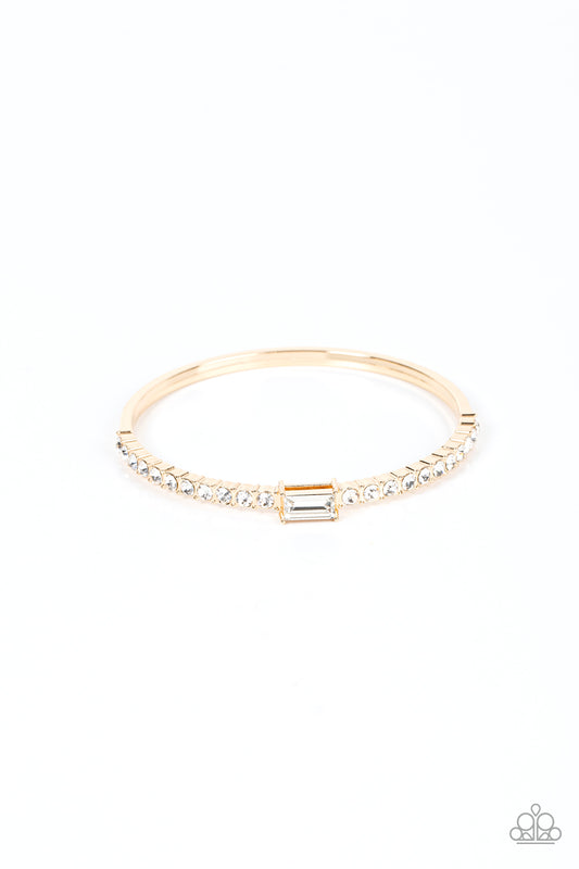 Party Crashing Couture - Gold Paparazzi Bracelet