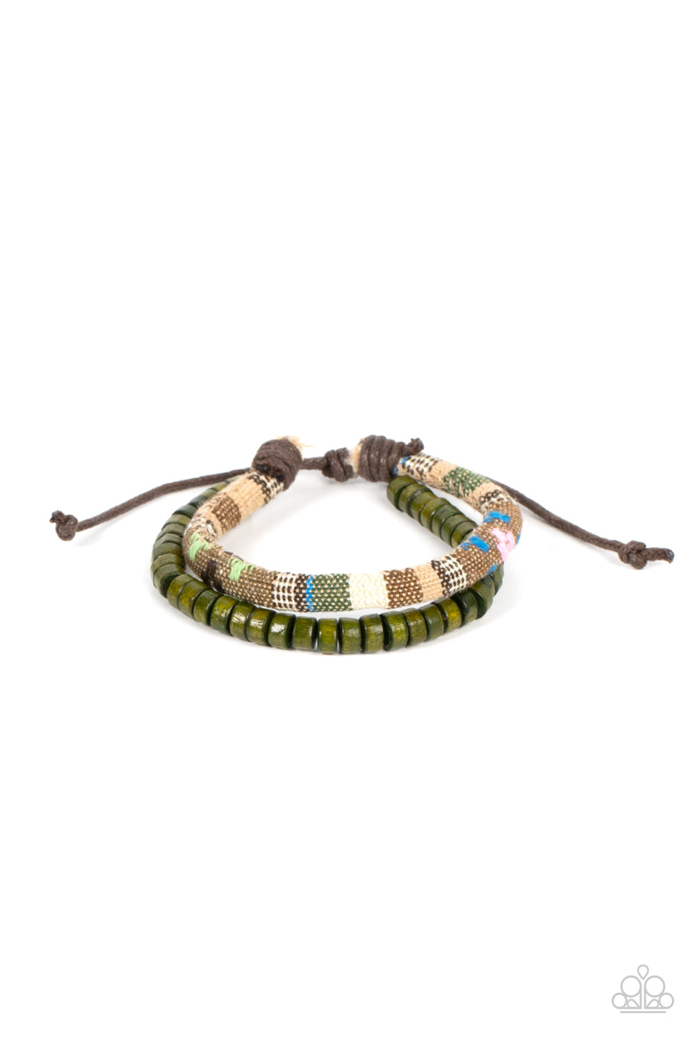 Pack your Poncho - Green Paparazzi Urban Bracelet