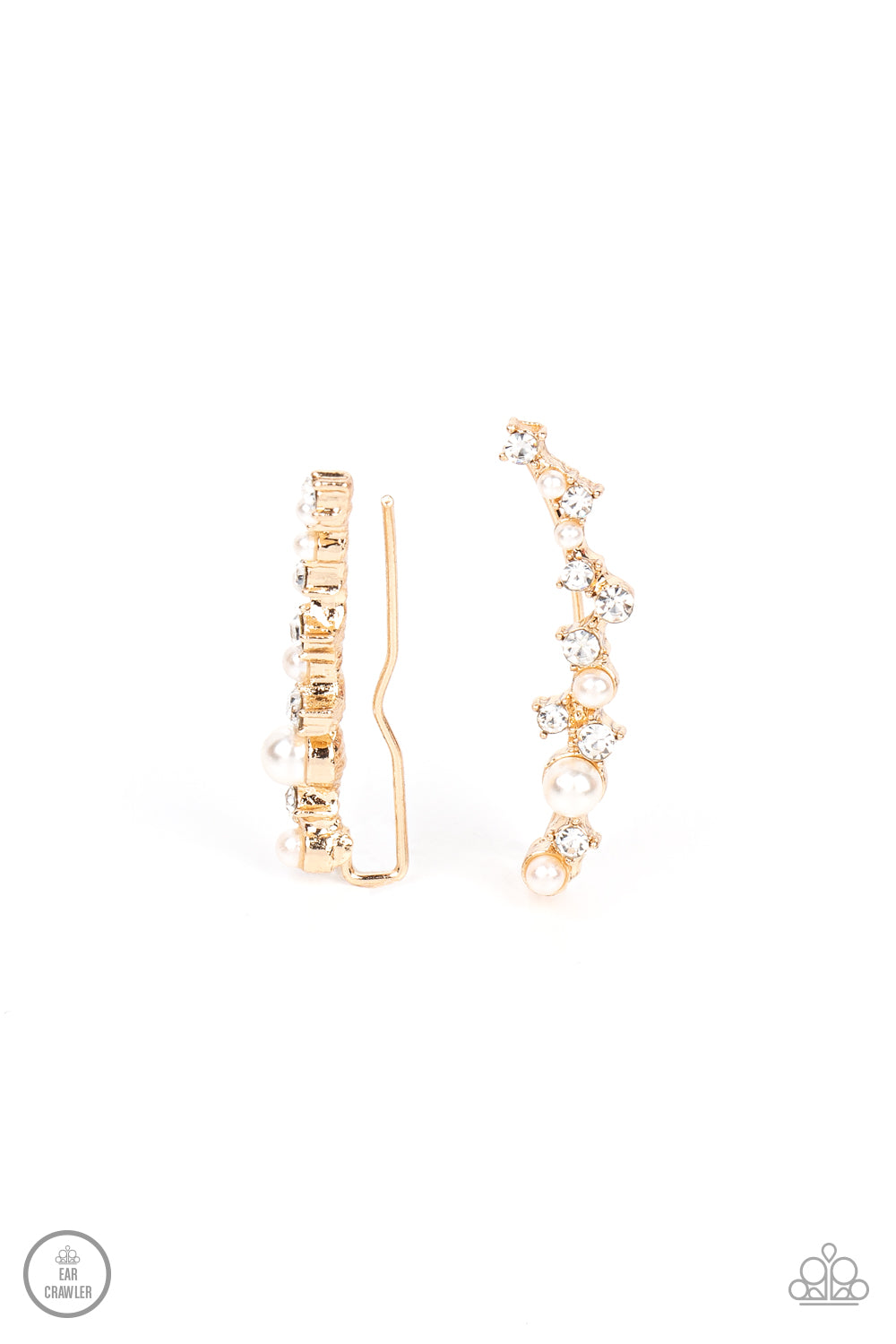 Couture Crawl - Gold Paparazzi Ear Crawler Earrings