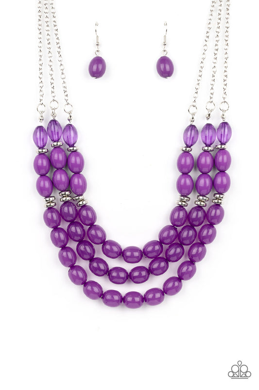 Coastal Cruise - Purple Paparazzi Necklace