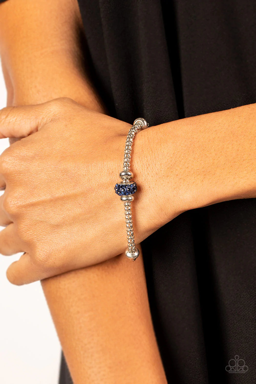 Downtown Decoupage Blue Paparazzi Bracelet