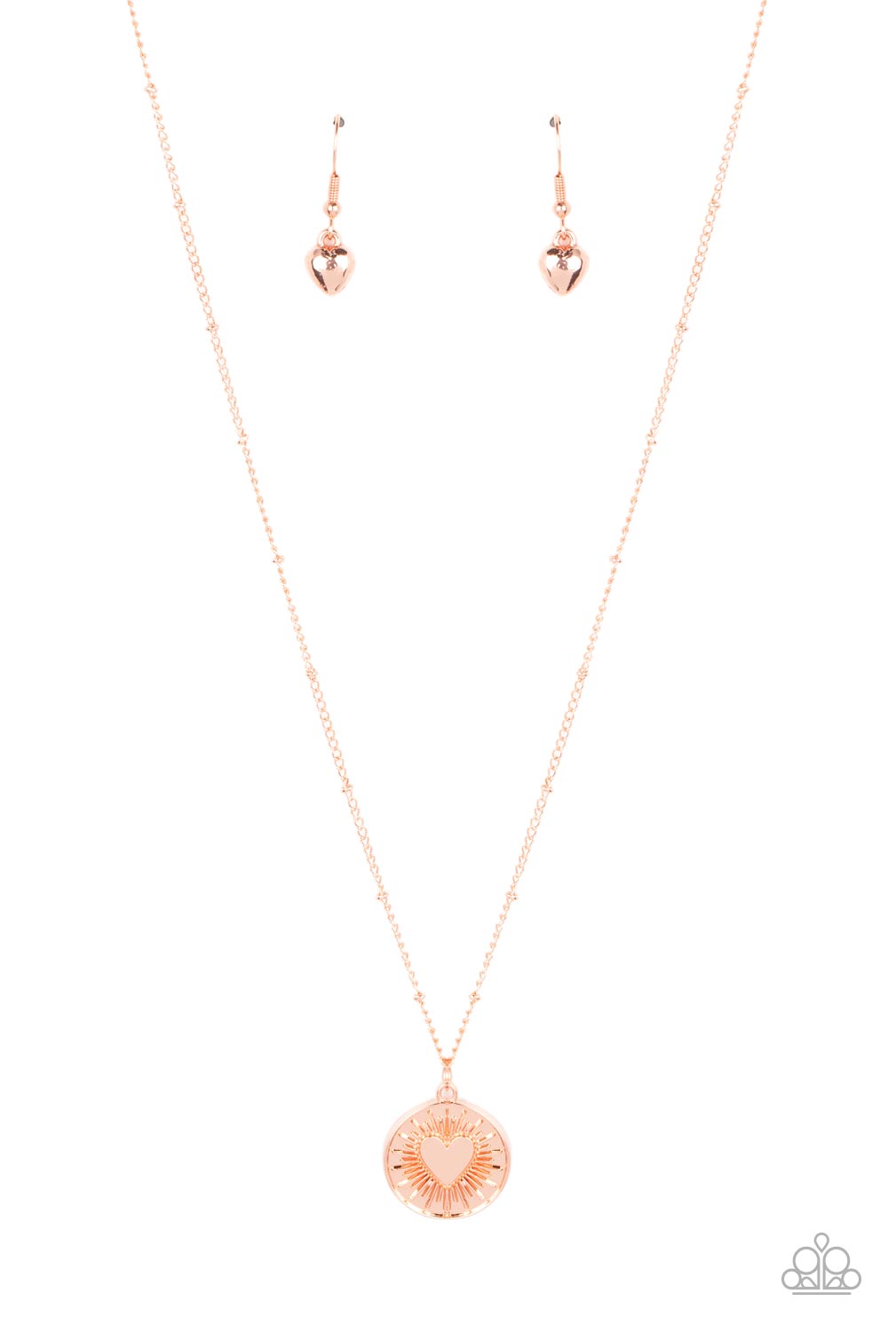 Lovestruck Shimmer - Copper Paparazzi Necklace
