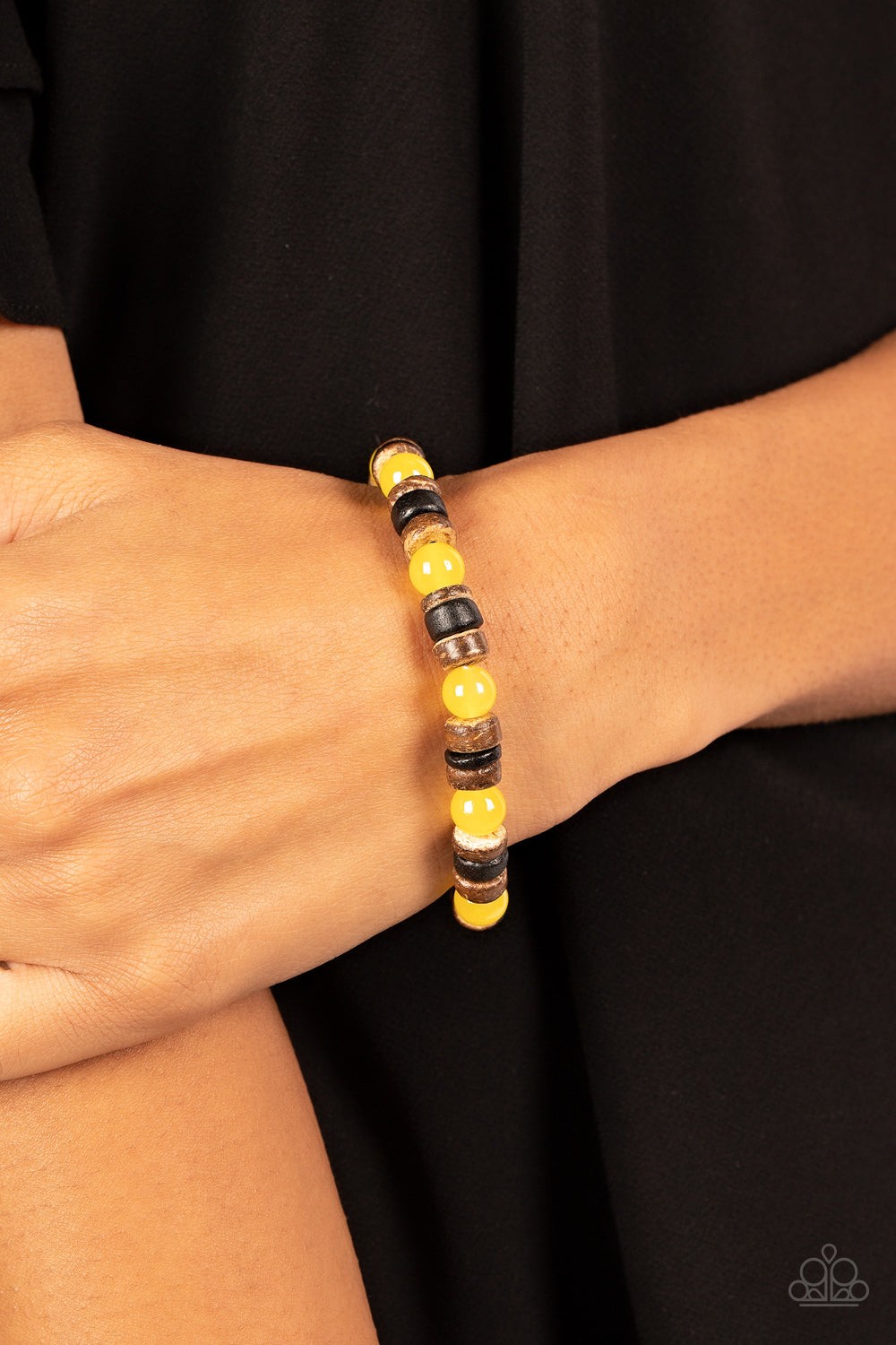 Durango Drifter - Yellow Paparazzi Urban Bracelet