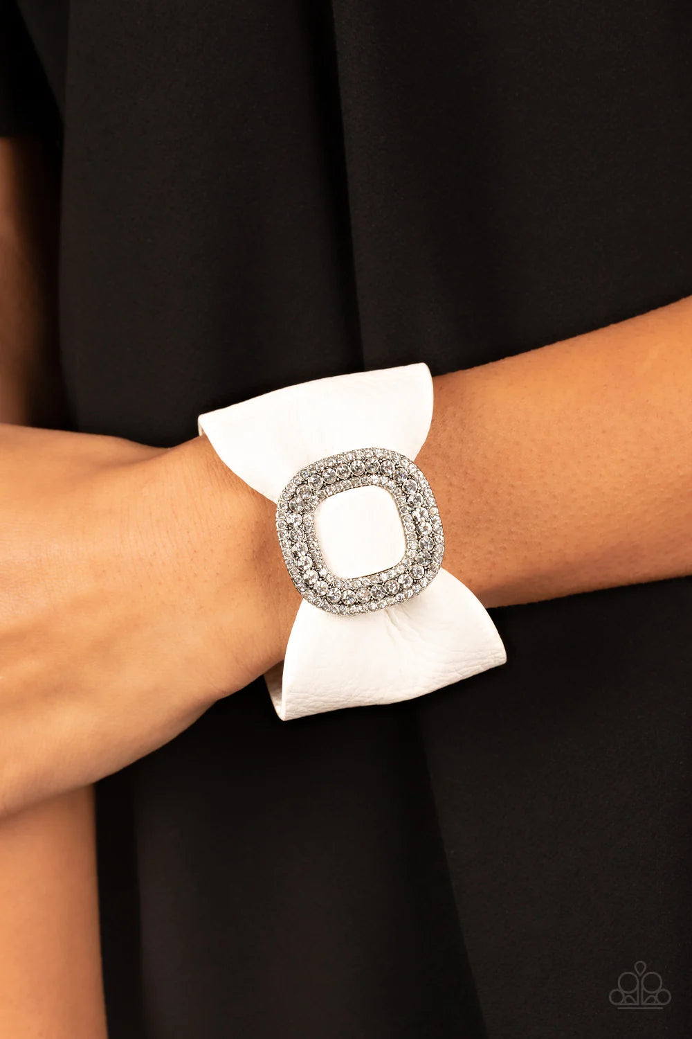 Lights, SELFIE, Action White Paparazzi Bracelet