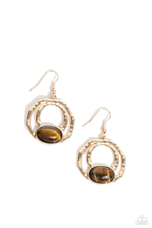 Terrestrial Retreat - Brown Earrings