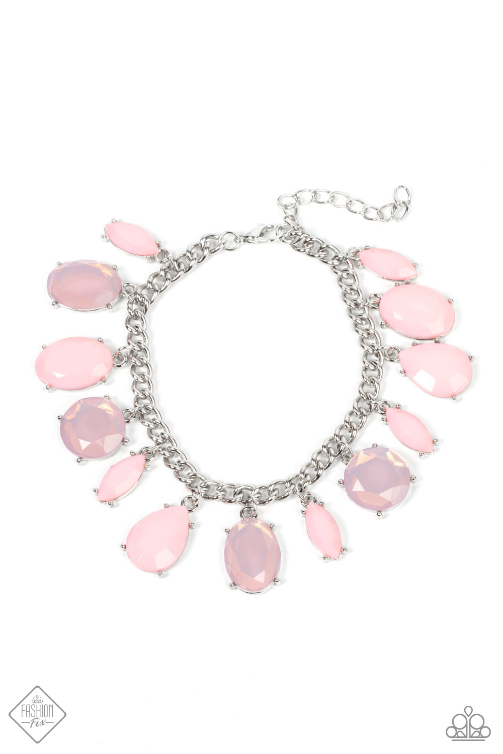 Serendipitous Shimmer - Pink Paparazzi Exclusive Fashion Fix Bracelet