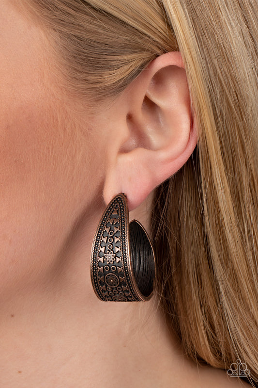 Marketplace Mixer - Copper Paparazzi Hoop Earrings