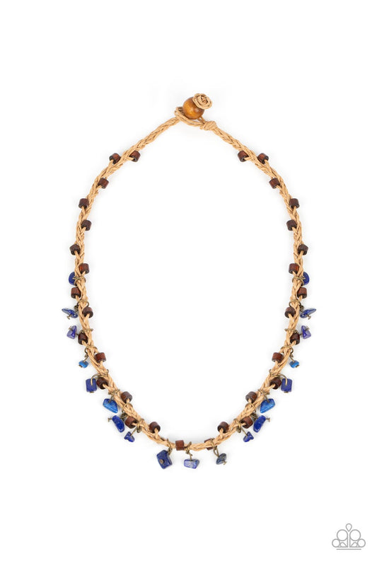 Canyon Voyage - Blue Urban Paparazzi Necklace