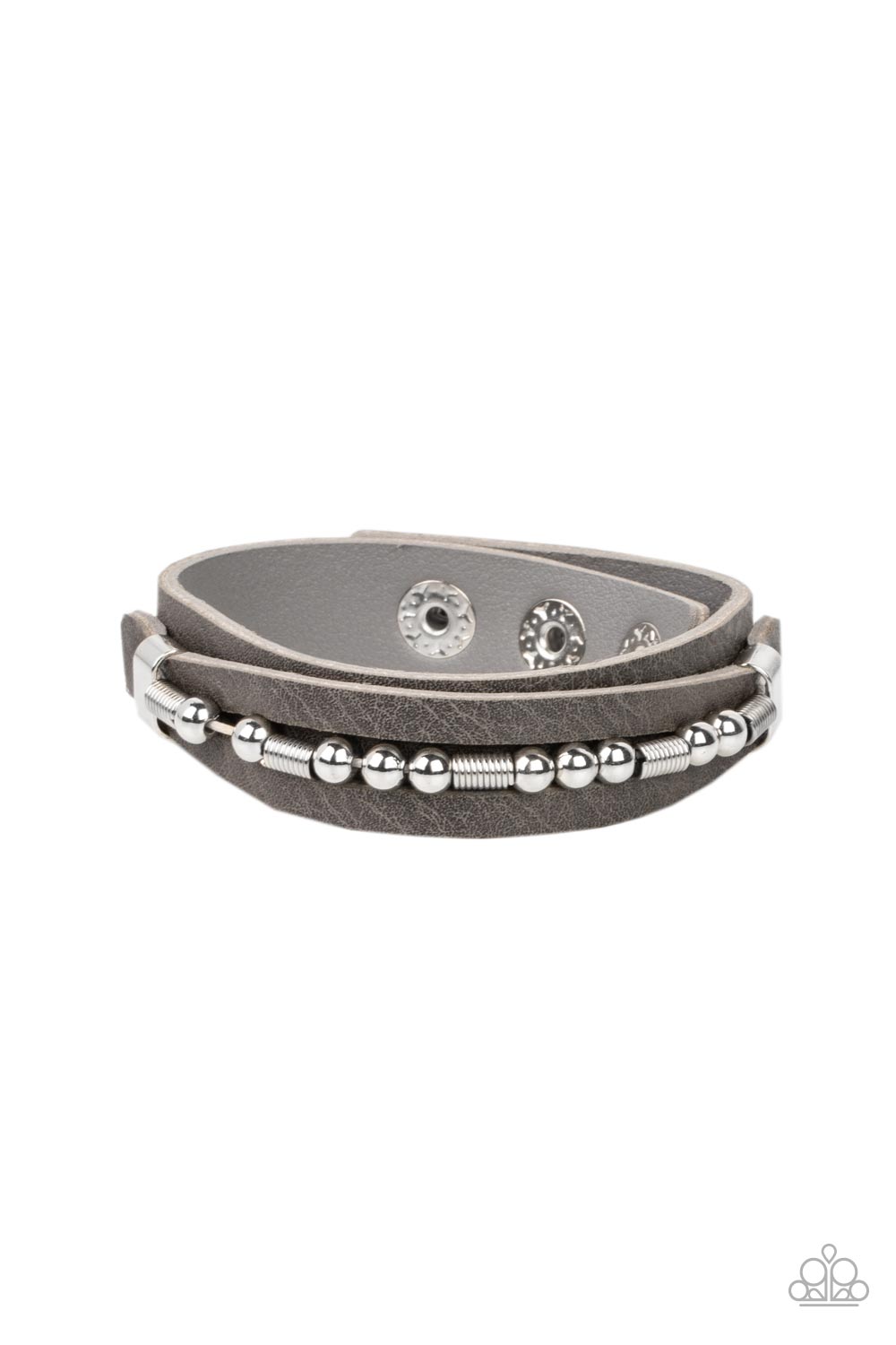 Easy on the Hardware - Silver Paparazzi Urban Bracelet