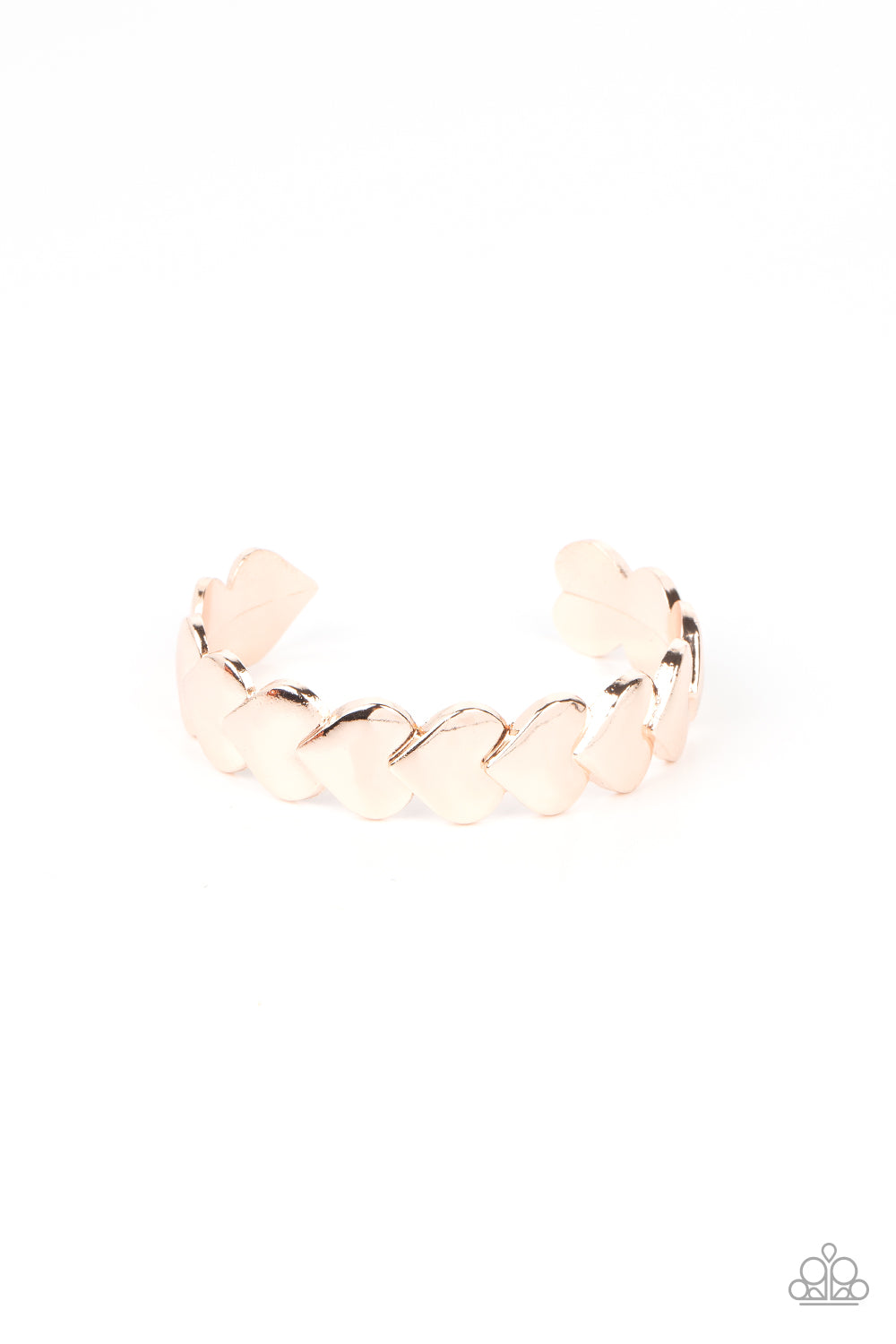 Hearts Galore - Rose Gold Paparazzi Bracelet