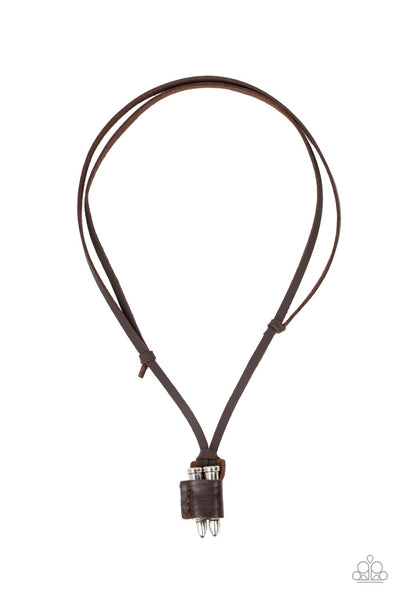 On the Lookout - Brown Paparazzi Urban Necklace