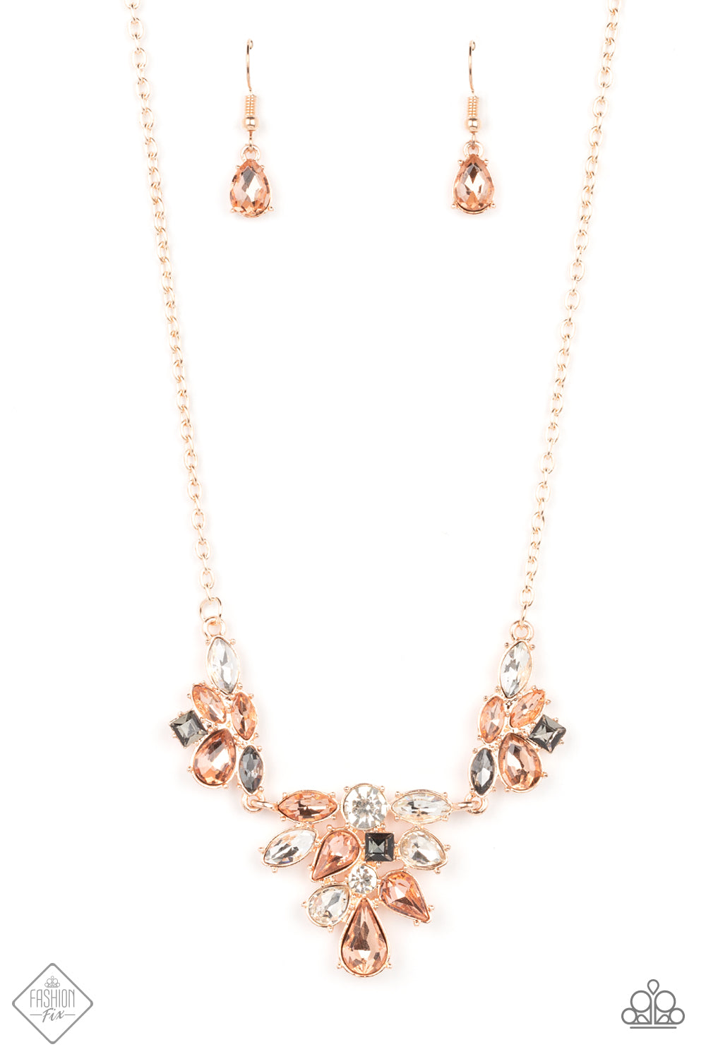 Completely Captivated - Rose Gold Paparazzi Fashion Fix Necklace