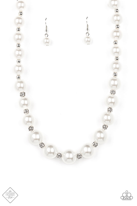 Sail Away with Me - White Paparazzi Fashion Fix Necklace