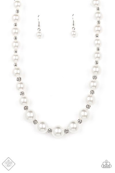 Sail Away with Me - White Paparazzi Fashion Fix Necklace