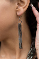 SCARFed for Attention - Gunmetal Paparazzi Necklace