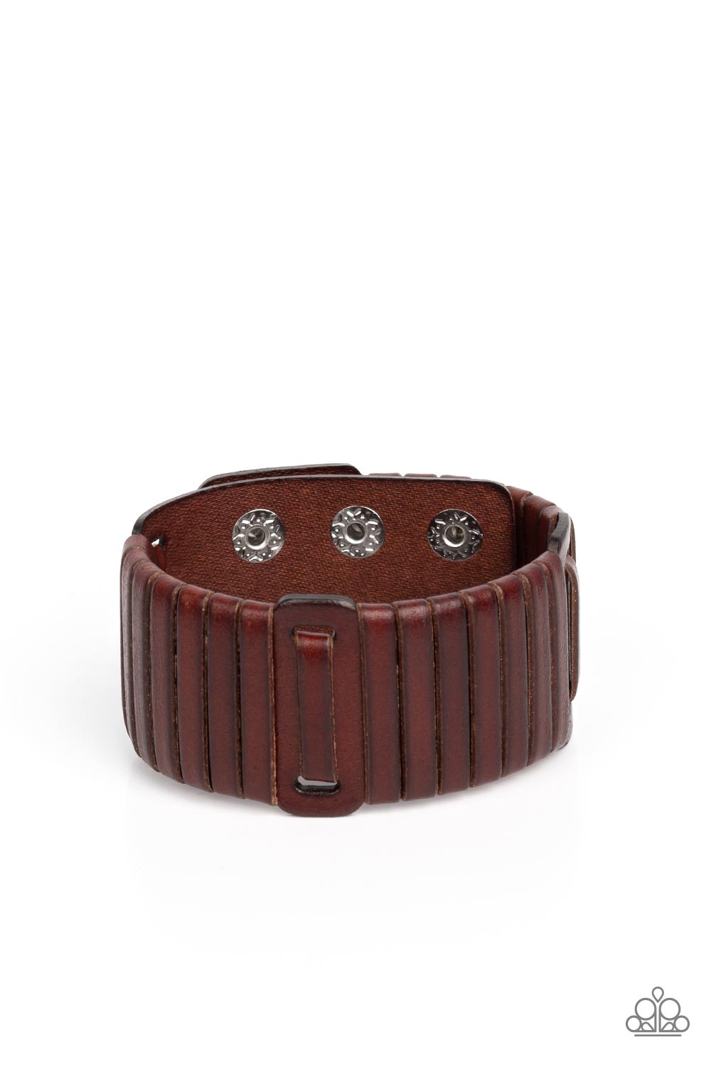 Leather Lumberyard - Brown Paparazzi Urban Bracelet